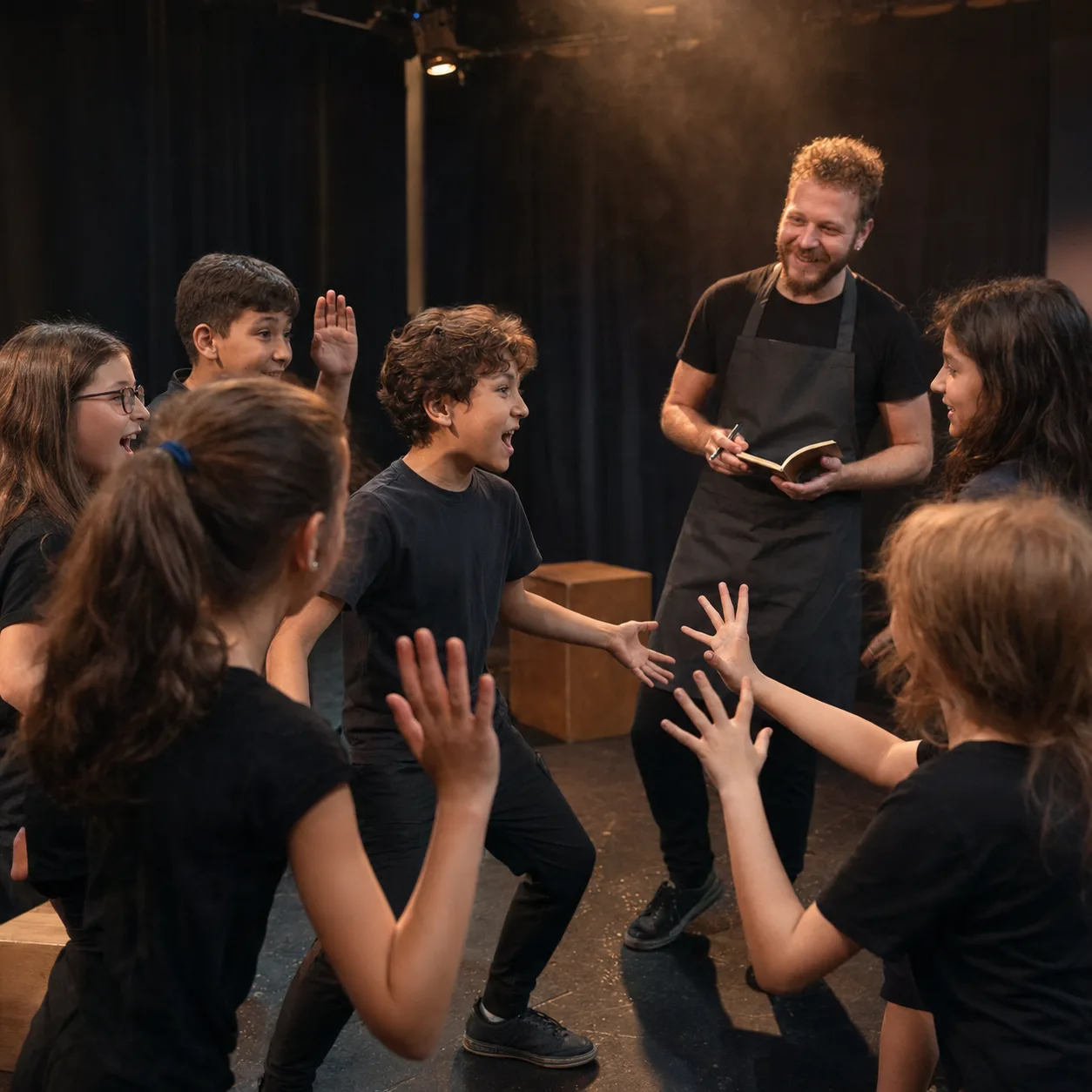 Sahne ve drama atölyesi, doğaçlama egzersizi — BADU CRAFT STUDIO Silivri